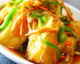 厚揚げステーキ～おろし玉葱ステーキソース作り方11写真