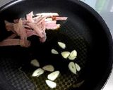 ペペロンチーノ風の焼ベーコンのスパゲティ作り方3写真
