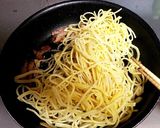 ペペロンチーノ風の焼ベーコンのスパゲティ作り方5写真