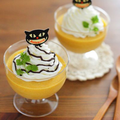 ハロウィンにも☆簡単ふわとろ南瓜のムース by みらめい