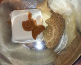 レンジで簡単☆カボチャのマヨ味噌白和え作り方3写真