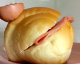 ロールパンでカエル☆作り方1写真