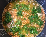 カレー風味*小松菜と胡桃の炊き込みご飯作り方6写真