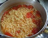 「辛ラーメン」のトマトラーメン作り方4写真