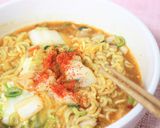 白菜の漬け物入り辛ラーメン作り方3写真