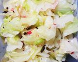 常備菜!シャキシャキ茹でキャベツの梅和え作り方6写真