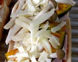 秋野菜のピザトースト作り方4写真