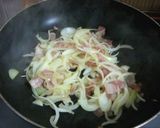 イタリアン店のカレークリームスパゲッティ作り方2写真