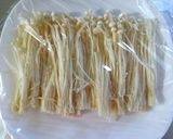レンジで簡単！ほうれん草と榎茸のごま和え作り方2写真