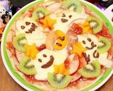 林檎とモッツァレラのフルーツおばけピザ作り方8写真