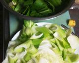白菜とチンゲン菜のクリーム煮作り方1写真