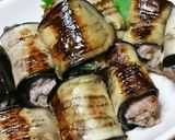 旨い(*´╰╯`๓)♬茄子の挽き肉巻き~作り方6写真