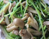 即席10分♪豆苗＆豚肉＆きのこ中華炒め作り方7写真