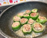 隠し味が効く！ピーマンの肉詰め♡作り方3写真