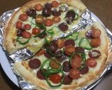 丸美屋麻婆豆腐の素ピザ作り方4写真