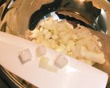 鶏肉と玉ねぎのかき揚げ風ハンバーグ作り方1写真