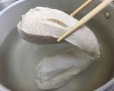 ゆで鶏のマヨネーズ和え 〜きんぴら風〜作り方1写真