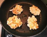 鶏肉と玉ねぎのかき揚げ風ハンバーグ作り方6写真
