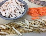 ゆで鶏のマヨネーズ和え 〜きんぴら風〜作り方2写真