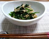 レンジで簡単！ほうれん草と榎茸のごま和え作り方5写真