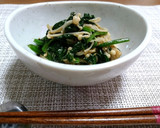レンジで簡単！ほうれん草と榎茸のごま和え作り方5写真