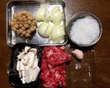 ☆めんつゆで簡単☆本格牛丼☆きのこ入り☆作り方1写真