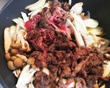 ☆めんつゆで簡単☆本格牛丼☆きのこ入り☆作り方5写真