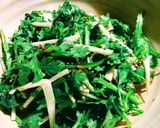 味噌紫蘇の実ドレッシング　春菊と大根で作り方3写真
