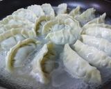 にんにく無し！たっぷり春菊の焼き餃子作り方10写真