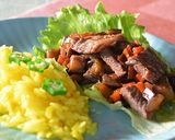 醤油とクローブと赤ワインだれで牛肉炒め♪作り方4写真