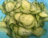 【簡単】きゅうりとミョウガの中華風酢の物作り方1写真