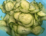 【簡単】きゅうりとミョウガの中華風酢の物作り方1写真