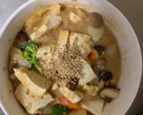 お一人様簡単洋風トンテキ味豆腐野菜炒め作り方22写真