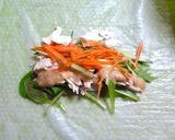 鶏ささみとクリームチーズの生春巻き作り方4写真