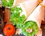 サンドらず ハロウィン弁当 花束風サンド作り方3写真