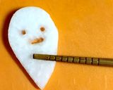 ハロウィン☆簡単大根おばけ☆お弁当にも作り方5写真