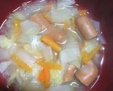 ウインナーto野菜たっぷりnoお味噌汁♪作り方7写真