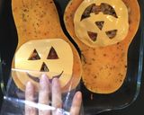 バターナッツのハロウィン肉詰め作り方9写真
