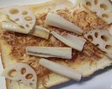 レンコンの胡麻＊味噌＊おかかトースト作り方6写真