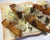 大学芋　×　蒸し林檎　のチーズトースト作り方6写真