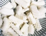 食用菊とイカの酢の物作り方3写真