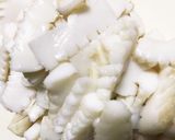 食用菊とイカの酢の物作り方4写真