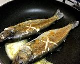 簡単★ニジマスのバターポン酢焼き★時短♪作り方4写真