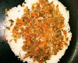 キンピラごぼうで☆ご飯ピザ♪作り方4写真