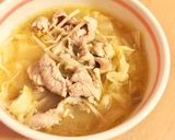 糖質制限◆簡単キャベツの味噌バタースープ作り方5写真