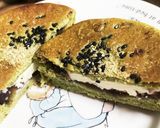 抹茶　くるみ　平焼きパン作り方10写真