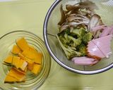 簡単！かぼちゃの味噌スープ作り方1写真