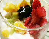生クリームアイスの果物＆キャラメル添え作り方3写真