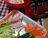 辛ラーメンで♪あんかけ焼きラーメン♥作り方1写真