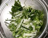 水菜と大根の和風サラダ作り方1写真